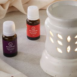 Asian Aura Ceramic Electric Aroma Diffuser with Aroma Oils -10ml-2