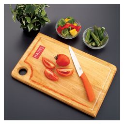 HAZEL Neem Wood Chopping Board | Vegetable Chopping Board Wooden For Kitchen|Reactangle Shape Wooden Cutting Board Big Size, 43.5 x 30.7 cm-image-32
