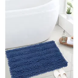saral home Saralhome Cotton Shaggy Antiskid Mat Blue. 40cm x 60cm-picture-22