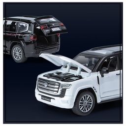 Magicwand Metal 1:32 Scale Die-Cast Dual-Tone Lland-Cruiiser with 6 Openable Doors,Pull Back Action, Blinking Headlights & Tail Lights-19