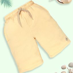 Kiddopanti Solid Shorts - Sand-image-14