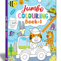 Jumbo Creative Colouring Book(Level 1) for Kids and Children - Drawing, Coloring, Painting and Art Book with Colour Reference - Language-English-7
