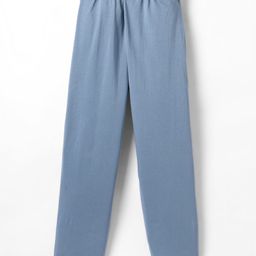 Taeko Single Knit Full Length Lounge Pant With Number & Text Print - Light Blue image 2