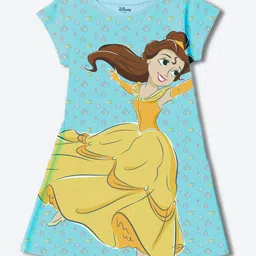 YK Disney Graphic Print A-Line Dress-35