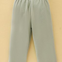 Ben Benny Interlock Knit Full Length Lounge Pants With Text Print Pack Of 2 - White & Green image 5