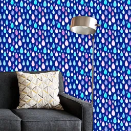 ArtzFolio Printed UV-Resistant Anti-Bacterial Watercolor Colorful Raindrops Peel & Stick Wallpaper-image-22