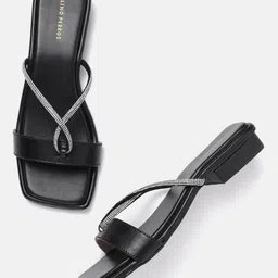 Lino Perros Embellished Open Toe Flats-17