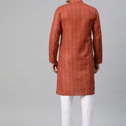 Luxrio Men Printed Mandarin Collar Regular Kurta with Pyjamas image 4