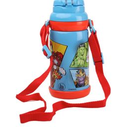 Marvel Blue & Red Printed Water Bottle 600ml-16