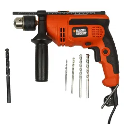 Black+Decker 550W 2800 RPM Hammer Drill With Bits KR554RE-IN-37