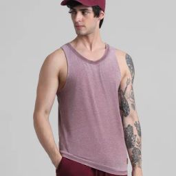 Jack & Jones Red Cotton Regular Fit Vest-image-35