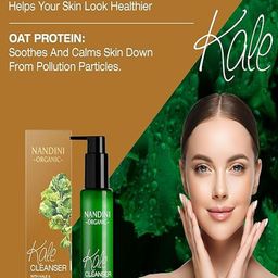 Nandini Organic Kale Cleanser With Kale & Hibiscus extracts - 100 ml image 3