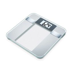Beurer Glass Diagnostic Scale, Digit Size 38 mm, Load Capacity 150 Kg, BG 13-47
