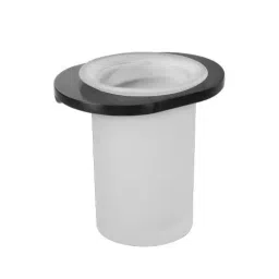 Somany Tumbler Holder French Collection Liana Series All Black Finish Metal Body Wall Mount, 272151390091-image-82