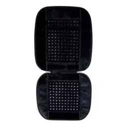 Auto Pearl Polyester, Cotton Vehicle Seating Pad For Mahindra Quanto Black-33