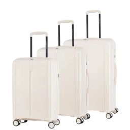 Nasher Miles The Line Hard-Sided Polypropylene Luggage Set of 3 White Trolley Bags (55, 65 & 75 cm)-image-109