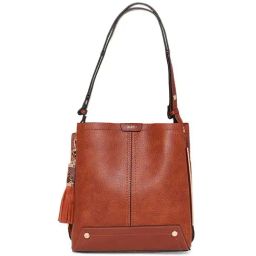 Aldo CALLIA220 Brown Solid Medium Bucket Handbag-image-71
