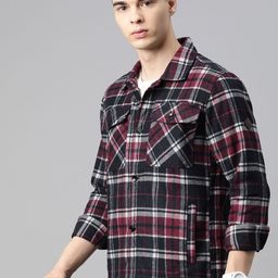 Pierre Carlo Men Checked Open Front Jacket image 3