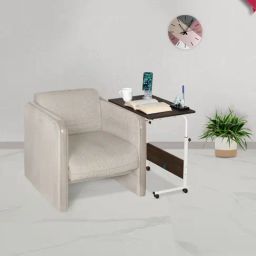 Delite Kom Bunny Flowery Wenge Ivory Metal Free Standing Study Table-image-48