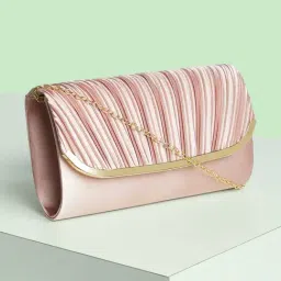 Forever Glam by Pantaloons Blush Medium Clutch-image-60