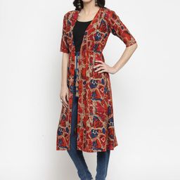 Indibelle Women Multicoloured Printed Shrug-23