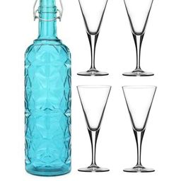 SOMIL Blue Glass Airtight Can Bottle-picture-35