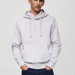 MANGO MAN Pure Cotton Hooded Sweatshirt-picture-17