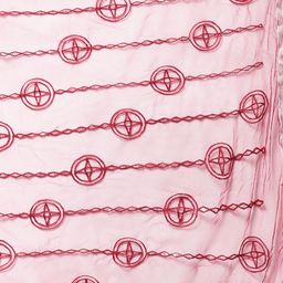 LOOM LEGACY Geometric Embroidered Thread Work Net Dupatta image 2