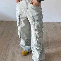 DressBerry Women Regular Fit Mid-Rise Cargo Styles Jeans-image-42