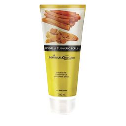 GEMBLUE BioCare Unisex Fruit Scrub And Sandan & Turmeric Scrub 200 ml Each Combo of 2 image 2
