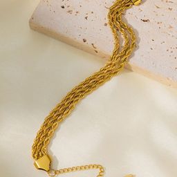 MYKI Women Gold-Plated Wraparound Bracelet-image-82