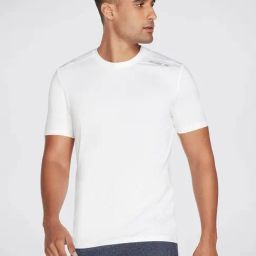 Skechers White Regular Fit Sports T-Shirt-image-18