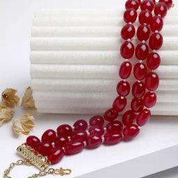 Karatcart Red Necklace for Women-picture-27