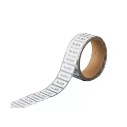 AS ONE Heat Resistant Serial Number Label 13×30 mm, PEF2000-44