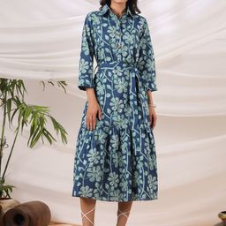 Jaipur Morni Women Ethnic Motifs Print Shirt Dress-image-18