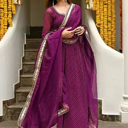 ODETTE Printed Sequinned Semi-Stitched Lehenga & Unstitched Blouse With Dupatta-11