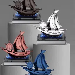 AUGEN Solar Ship Design Rotating Car Air Freshener-image-2