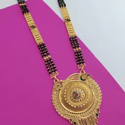 Womens Gold Plated 3Layer Manglasutra For Wedding & Occasion wear Jewellery Long Mangalsutra28Inch-35