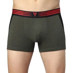 Van Heusen Regular Fit Anti Bacterial Colour Fresh Solid Trunks - Olive Melange W Pure Black-picture-30