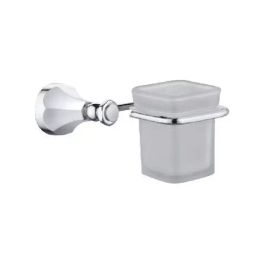 PLATO Roman Tumbler Holder Brass Chrome Finish Silver, 6024-image-60