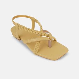 KISTEPS Women Textured Open Toe Flats-picture-12