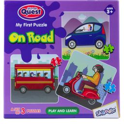 Skoodle Quest On Road Puzzle Set of 3 - 15 pieces-8