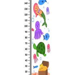 WENS Under Sea Height Chart Wall Decal Growth Chart Vinyl - MultiColor-image-45