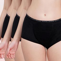 Snugkins Period Panty Leak-Proof & Reusable Pack of 3 - Black-image-18
