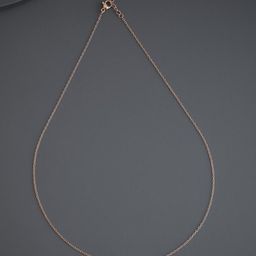 Kushal's Fashion Jewellery Rose Gold-Plated Zircon Studded Pendant With Chain-image-84