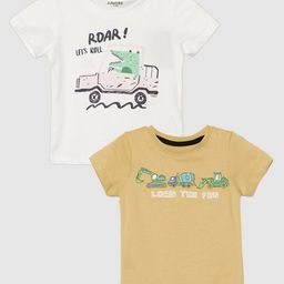 Juniors by Lifestyle Boys Pack of 2 Printed T-shirts-image-18