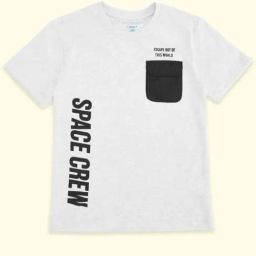 Pantaloons Junior Grey Cotton Printed T-Shirt-image-90