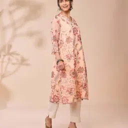 Daali Peach Regular Fit Printed Kurta-image-14