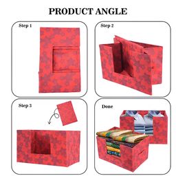 Aura Red Set of 2 Regular Drawer Organisers image 3