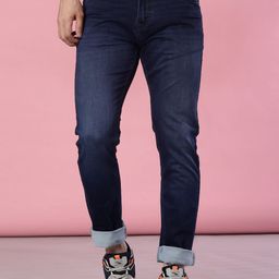 V-Mart Men Regular Fit Low-Rise Light Fade Cotton Denim Stretchable Jeans-picture-36